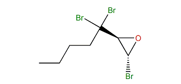 trans-2-Bromo-3-(1,1-dibromopentyl)-oxirane